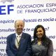 Eduardo Abadía, Director General de la AEF y Pamina González en el stand de AEF en FANYF 2019